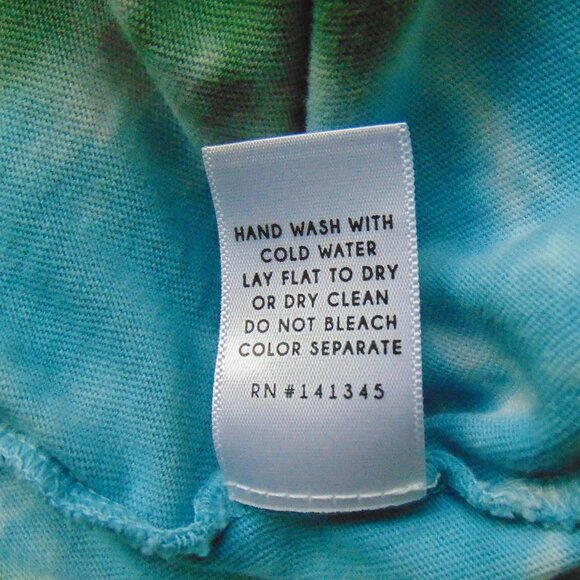 Free People Daydreamer Rainbow Tie Dye Cotton Cropped Long Sleeve Tee Top Sm - Picture 12 of 12